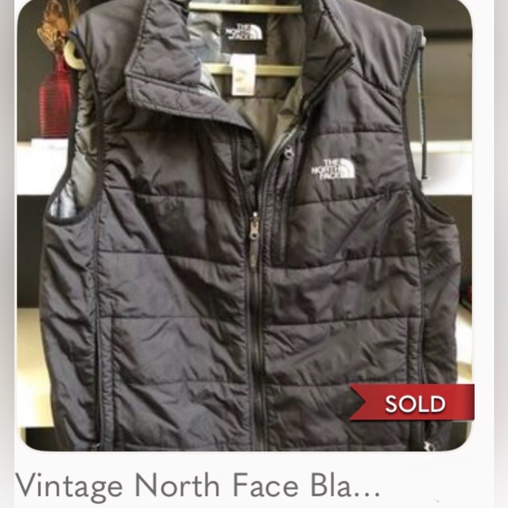 Vintage North Face Black Puffer Vest (PLS READ DESCRIPTION 1ST BEFORE BUYING)